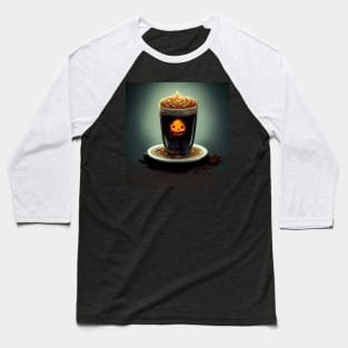 Halloween Coffee Baseball T-Shirt